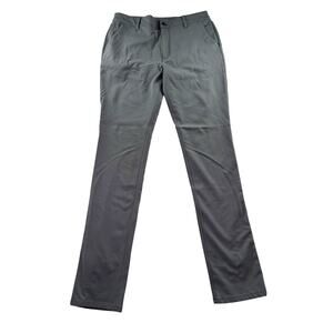 True Classic Slim Commuter Pants Mens 38x36 Gray Stretch Fits 34x34 Chino Golf